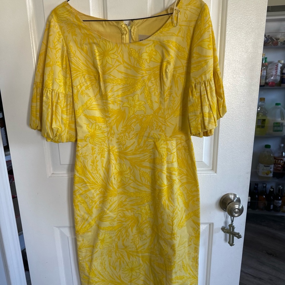 Vintage 1960’s Yellow Floral Dress